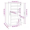 vidaXL Schuhschrank Räuchereiche 60x35x92 cm Holzwerkstoff Produktbild-Vorschau 12