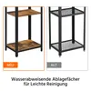 Yaheetech – stolik pomocniczy w stylu vintage z 3 półkami, Podgląd zdjęcia produktu 6