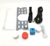 A collection of accessories and components for a flight simulator setup, laid out on a white background. Produktbild-Vorschau