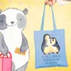 Mr. & Mrs. Panda Shopping Tasche Pinguine Einschlafen - Sky Produktbild-Vorschau 2
