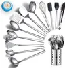 Set di utensili da cucina in acciaio inox da 13 pezzi, Anteprima dell’immagine prodotto 1