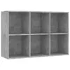 A six-cube storage unit with a concrete-like finish. Produktbild-Vorschau