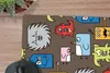 MuchoWow® Schreibtischunterlage Muster - Monster - Tiere - Produktbild-Vorschau 2