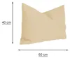 Kissenbezug 40x60 cm ecru Struktur Leinenoptik Kissenhülle Produktbild-Vorschau 3