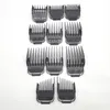 A collection of hair clipper guards arranged in rows on a white background. Podgląd zdjęcia produktu