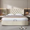 Letto imbottito 140x200 cm con spazio contenitore a Anteprima dell’immagine prodotto 5