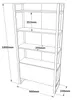 Skye Decor, Hochwertiges Bücherregal, Atlantic Pine, 90 x Produktbild-Vorschau 6