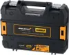 A black tool case with orange accents and branding. Voir les images du produit
