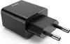 A black USB-C PD 20W fast charger with European plug pins. Anteprima dell’immagine prodotto