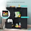 COSTWAY Koupelnová skříňka, skříňka se 3 zásuvkami a 1 Náhled obrázku produktu 3