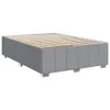 Boxspringbett mit Matratze Hellgrau 160x200 cm Stoff Produktbild-Vorschau 8