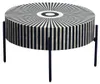Couchtisch HARMONY NATURE 65cm Knocheneinlage Schwarz Weiß Produktbild-Vorschau 1