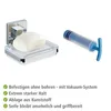 WENKO Porte-savon en acier inoxydable QUADRO Salle de bain Voir les images du produit 4
