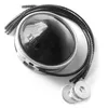 A black and silver trimmer head with black cords and metal washers on a white background. Produktbild-Vorschau