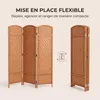 IvoQ Paravent 3 panneaux – Séparateur de pièce – 170x120 cm Voir les images du produit 4