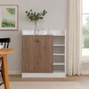 Sideboard mit 8 Regalfächern Weiß-Artisaneiche Produktbild-Vorschau 3
