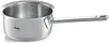 A stainless steel saucepan with a long handle is shown against a white background. Produktbild-Vorschau
