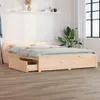 vidaXL Bett mit Schubladen 135x190 cm Produktbild-Vorschau 2