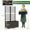 Erhöhtes Gartenbeet mit Rankgitter, Garten-Pflanzgefäß mit Produktbild-Vorschau 6