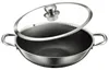Wok Bratpfanne Edelstahl 36 cm Antihaft Wokpfanne Produktbild-Vorschau 2