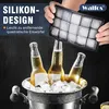 Walfos® Silicone Bac à glaçons Lot de 3 avec couvercle Sans Voir les images du produit 5