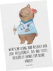 Mr. & Mrs. Panda Postkarte Pflegekraft Wertschätzung - Weiß Produktbild-Vorschau 1