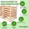 Moderner Komposter aus Lärchenholz Massivholz Produktbild-Vorschau 5