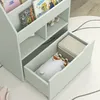 HOMCOM Kinder-Bücherregal aus Holz mit 3 Fächern, 2 Würfeln Produktbild-Vorschau 8