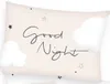 A pillowcase with a "Good Night" design featuring clouds and stars. Produktbild-Vorschau