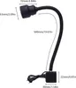 A diagram showing the dimensions of a black LED work light with a flexible gooseneck. Náhled obrázku produktu