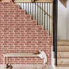 20 Stück 3D Wandpaneele Selbstklebend Roter Ziegelstein Produktbild-Vorschau 3