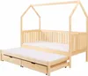 KEF Bett Domi Haus Ebenerdig Doppelbett mit Zwei Schubladen Produktbild-Vorschau 2