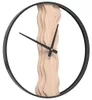 vidaXL Orologio da parete marrone Ø35 cm in ferro e legno Anteprima dell’immagine prodotto 3