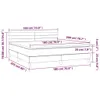 Boxspringbett mit Matratze & LED Dunkelgrün 180x200 cm Samt Produktbild-Vorschau 7