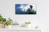 Leinwand Uhr Küche Wohnzimmer Bild Quarz 60x30 Aquarell des Produktbild-Vorschau 3