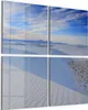 DEQORI Glasbild Echtglas 4x50x50 cm 'Ein Meer weißer Produktbild-Vorschau 1