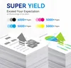 Marketing image showing stacks of paper with infographics and text about 'SUPER YIELD' ink cartridges. Produktbild-Vorschau