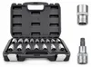 Bituxx Torx-Bit Torx-Stecknuss Satz 16tlg, schwarz, Produktbild-Vorschau 1
