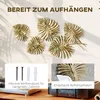 HOMCOM Wanddeko Wandbild Monstera-Wanddekoration Metallbild Produktbild-Vorschau 5