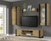 Vitrine en verre MONDI 125 cm Armoire murale Étagères Voir les images du produit 8