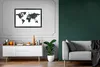 MuchoWow® Gerahmtes Poster Weltkarte - Mandala - Blau - Produktbild-Vorschau 6