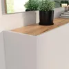 Garderobenset 2-teilig in kaschmir mit Eiche mit Spiegel & Produktbild-Vorschau 2