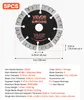 VEVOR 5 stuks diamantschijven, 125 mm, diamantschijven met Productafbeelding-voorbeeld 7