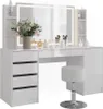 Schminktisch Vicco Sherry Weiß/Weiß Hochglanz 158.2 cm 5 Produktbild-Vorschau 6