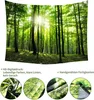 Nástenná tapiséria 200x200 cm, lesný motív, zelená, Náhľad obrázku produktu 5