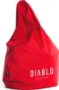 A red beanbag chair with the brand name Diablo Chairs printed on it. Náhled obrázku produktu