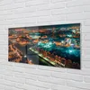 Glasbilder 100x50 Wandkunst Danzig Fluss Nacht-Panorama Produktbild-Vorschau 2