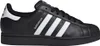 A side view of a black Adidas Superstar II sneaker with white stripes and accents. Produktbild-Vorschau