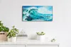 Wanduhr Bürouhr Leinwand Bild 60x30 Malerei Ozean Meer Produktbild-Vorschau 3