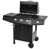Mocnt grill gazowy LEHMANN TEXAS CZARNY 3+1 z reduktorem i Podgląd zdjęcia produktu 5